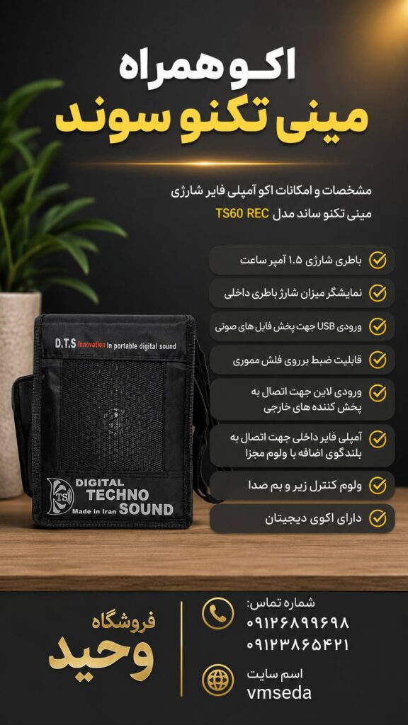 اکو همراه تکنوسوند TS60 rec - مینی اکو Technosound TS60 rec