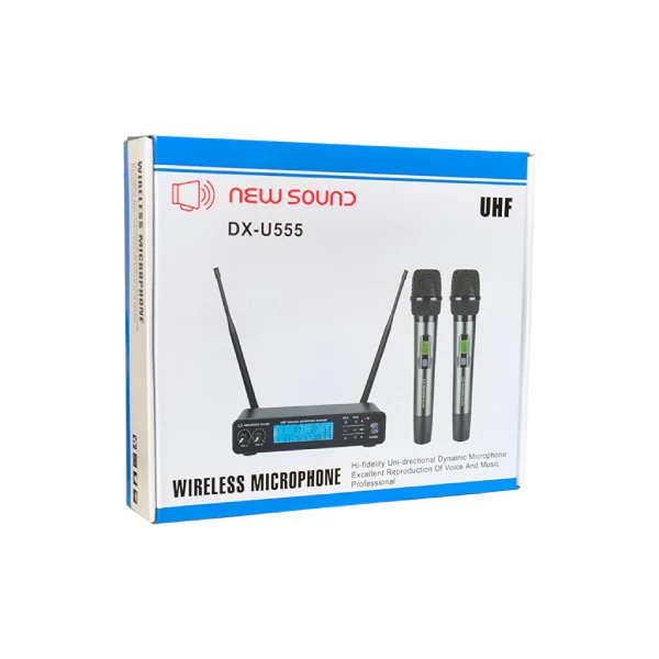 نمای دیگر میکروفن بیسیم دستی نیوساند New Sound DX-U555